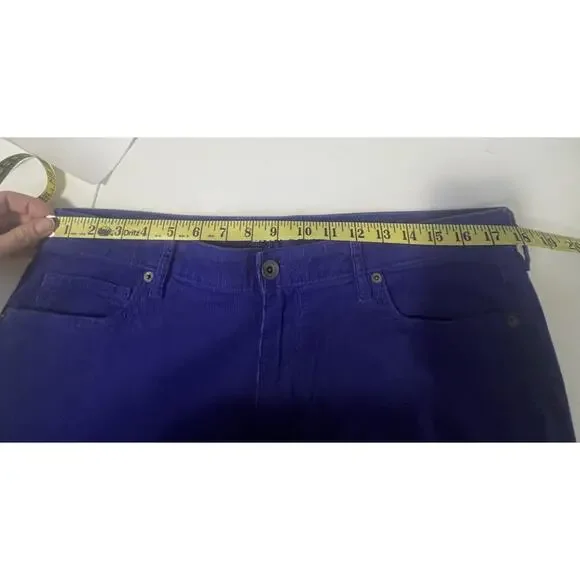 Lands' End Women’s Blue Mid Rise Straight Leg Corduroy Pants Size 14 (36/31) EU‎ - Picture 9 of 13